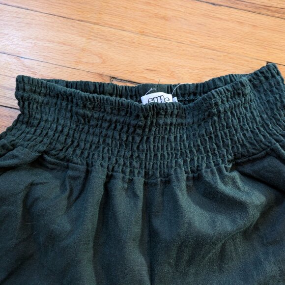 Emme Everyday Transitional Maternity/Postpartum Smocked Linen Pants - Picture 4 of 8